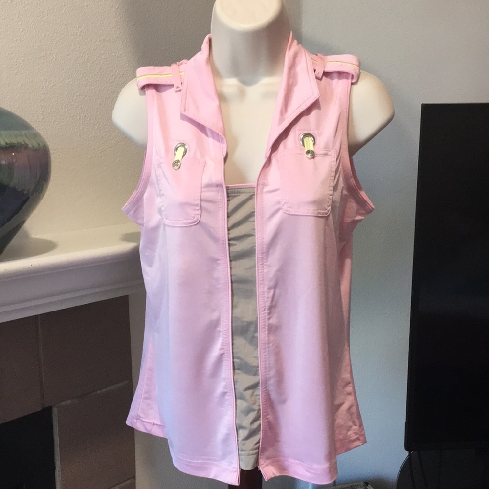 Pink golf top from Jamie Sadock